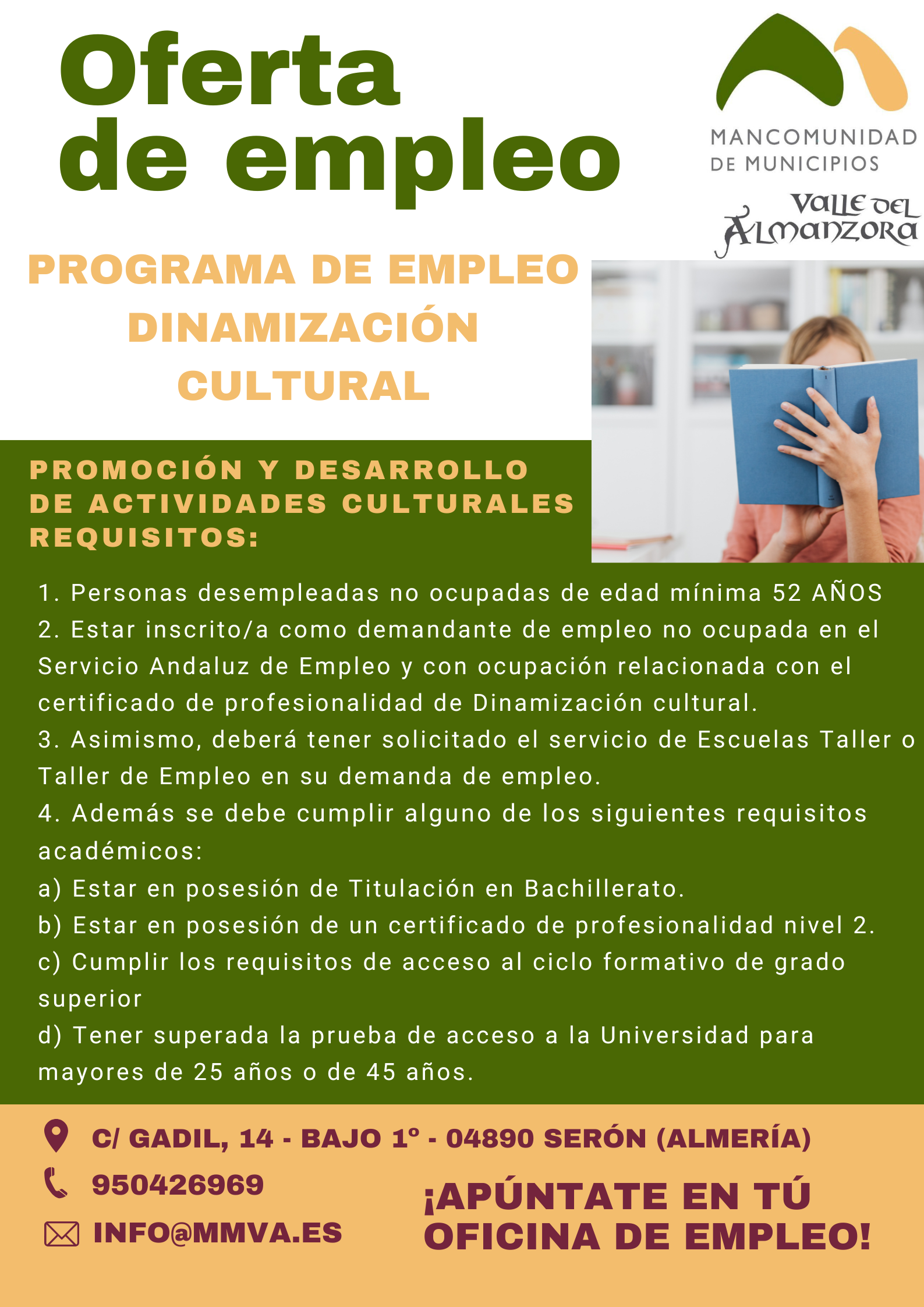 PROGRAMA DE EMPLEO DINAMIZACIÓN CULTURAL